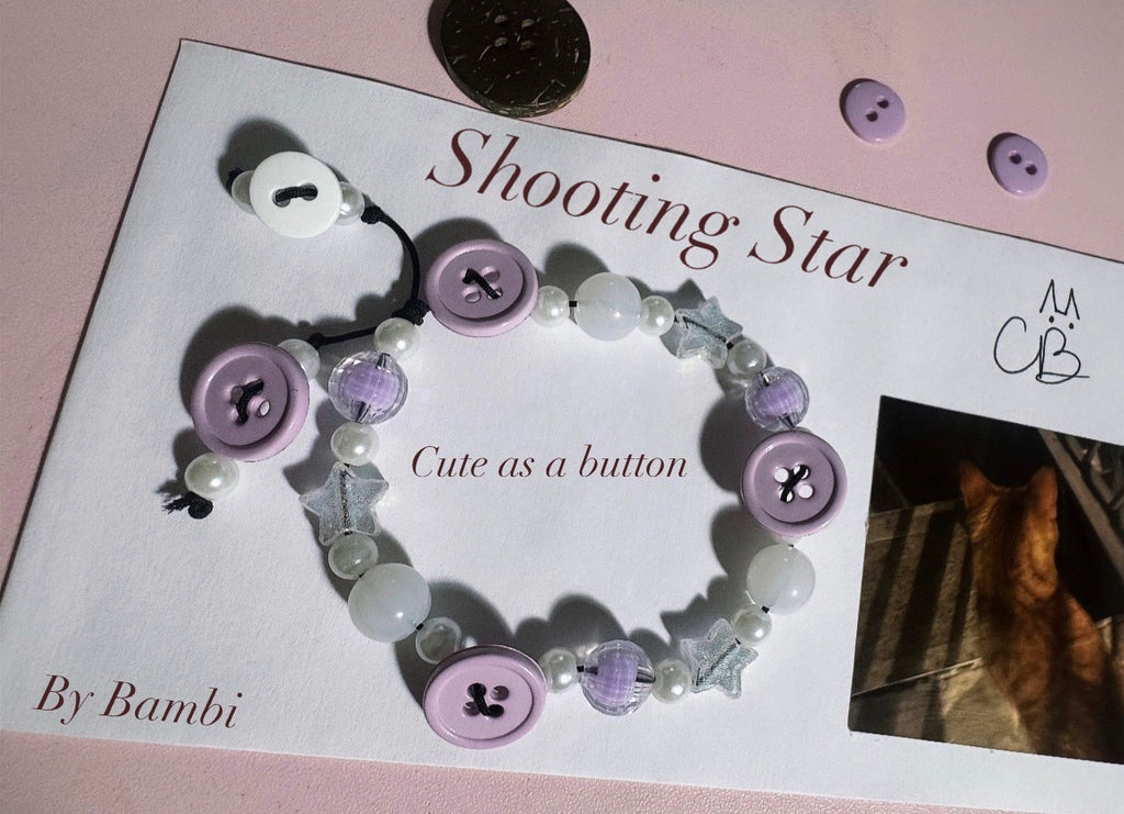 Shooting Star “Cute As A Button” Bracelet